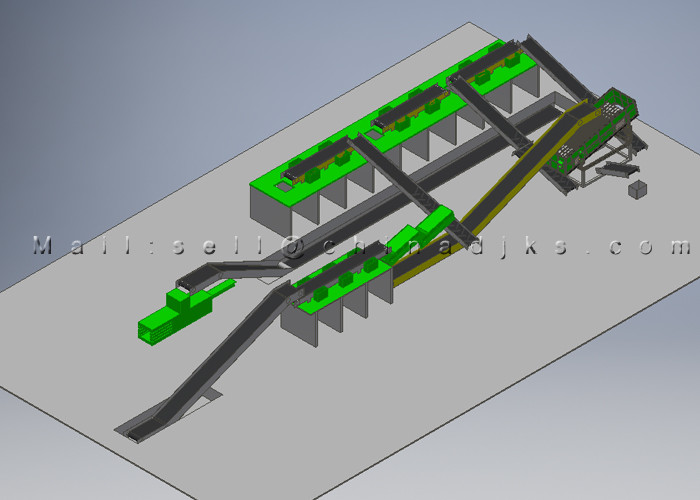Turnkey 500KW 20hrs 6000m2 Solid Waste Processing Plant