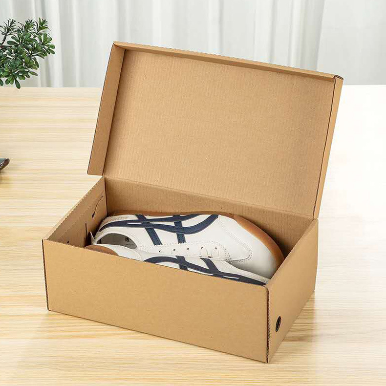 Custom Order Accepted Collapsible Printing Paper Sneaker Leather Shoe Box With Handle