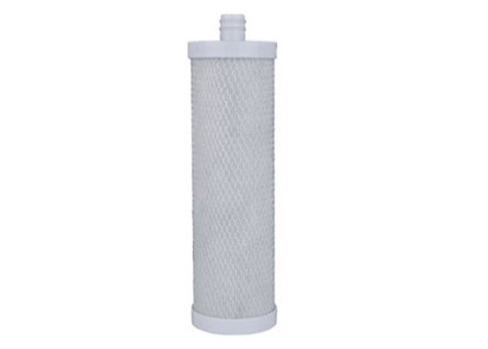High Filtration Precision Plug In Sintered CTO Filter Cartridge , Dia 4.5" Length 10" / 20"