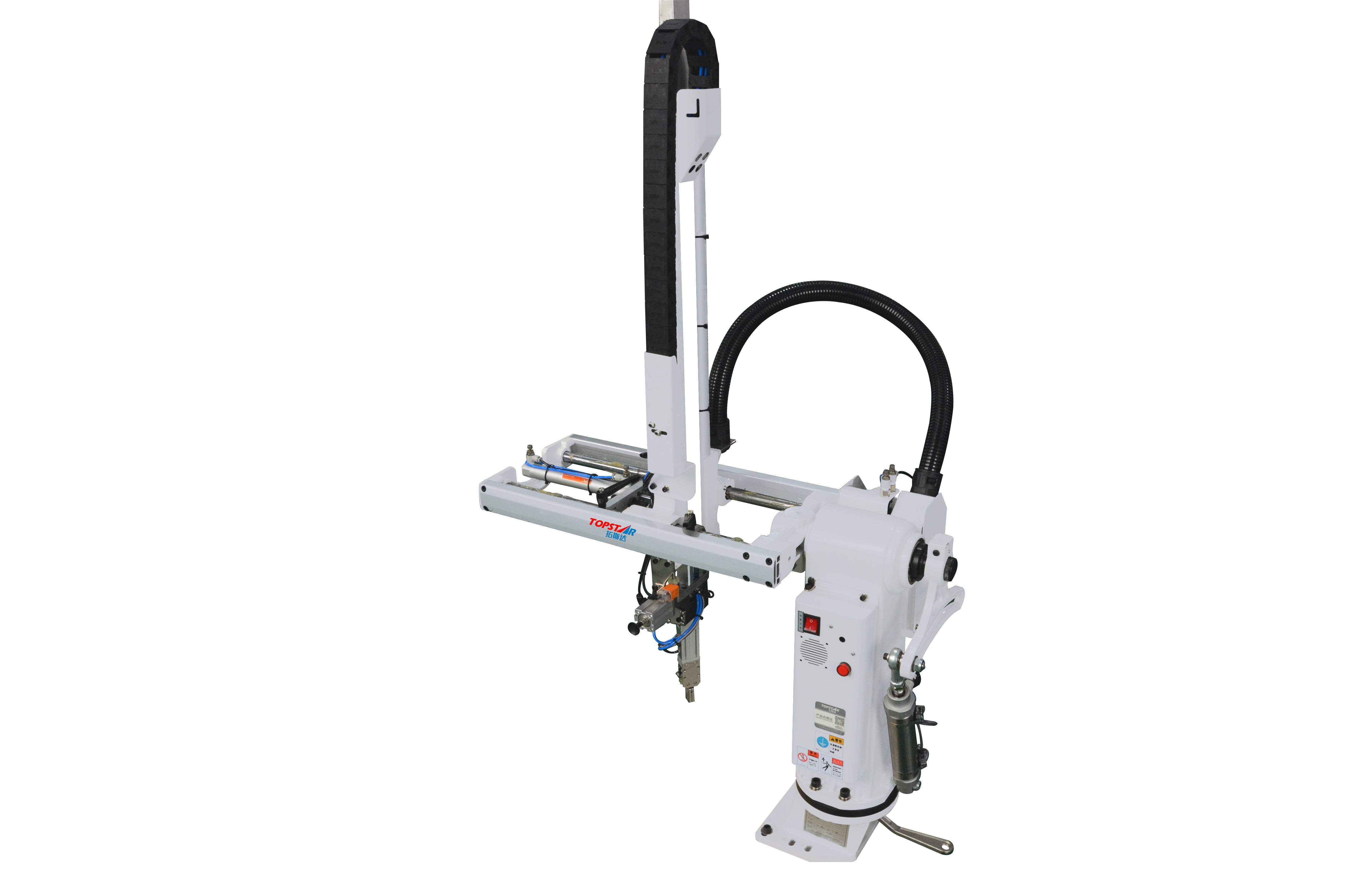 Industrial Single Swing Arm , Injection Moulding Telescopic Robotic Arm