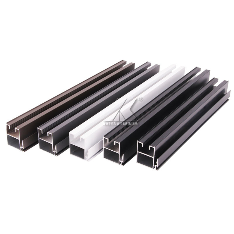 Track Sliding Aluminum Window Extrusion Profiles T8 PVDF Finish