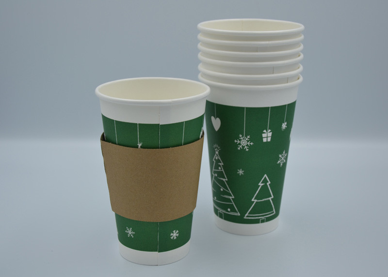 Disposable Paper Cup, Insulated Hot Cup, Coffee Cup, Tea Cup - 8 oz-12oz-16oz