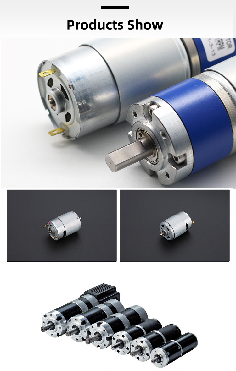 Faradyi Hot Selling 63Mm 12V 24V 36V 48V Brush Planetary Gearbox Dc Gear Motor