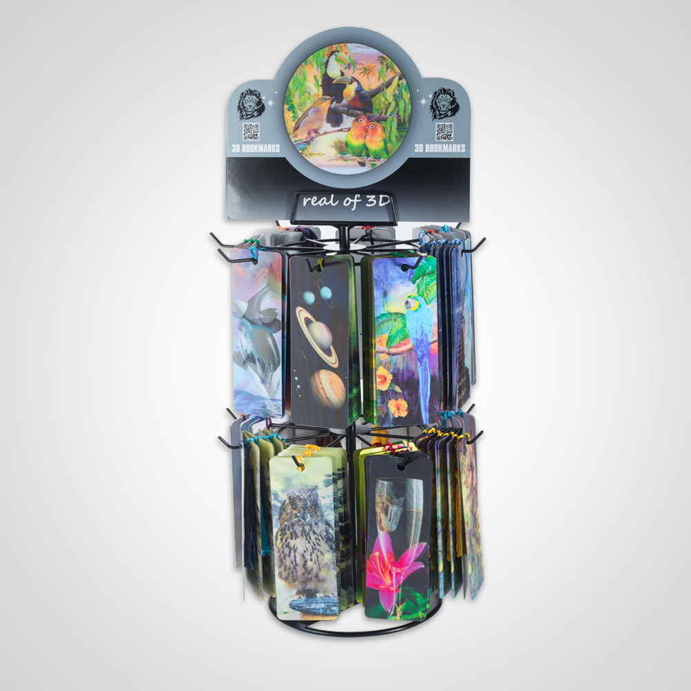Three-Dimensional Lenticular Bookmark Advanced 3D Hologram Marker