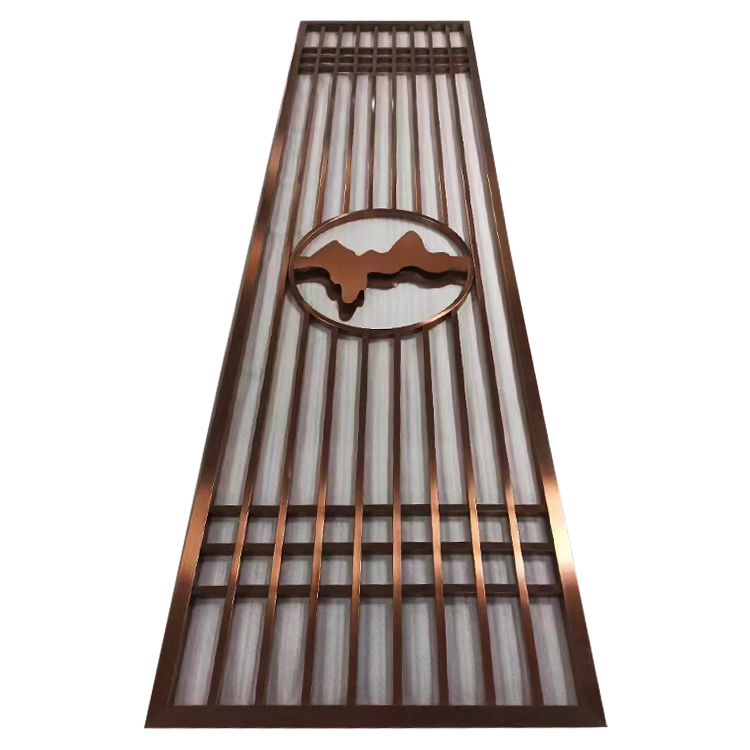 Laser cut brass wall panel metal screens room partition dividers