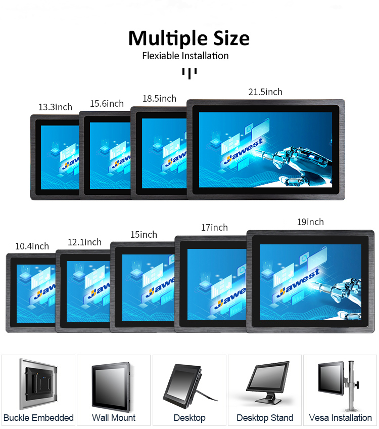 10.1 Inch Touch Screen Panel PC with Inter J1900 Processor and Industrial Grade Design