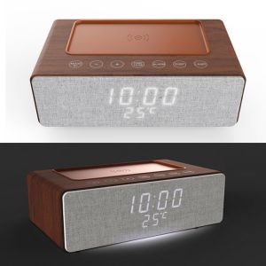 M15 Wireless Charging Clock Bluetooth Speaker with time and light / Multifunctio