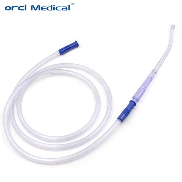 Quality Medical Supply Latex-Free Yankauer Suction Set with Tubing Biocompatible Ideal for Post-Op Wound & Airway Suction for sale