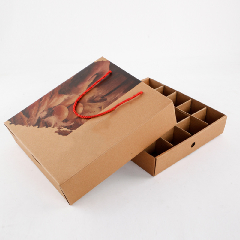 Eco Friendly 20 Quail Egg Shipping Boxes Container Empty Brown Carton Packaging Trays