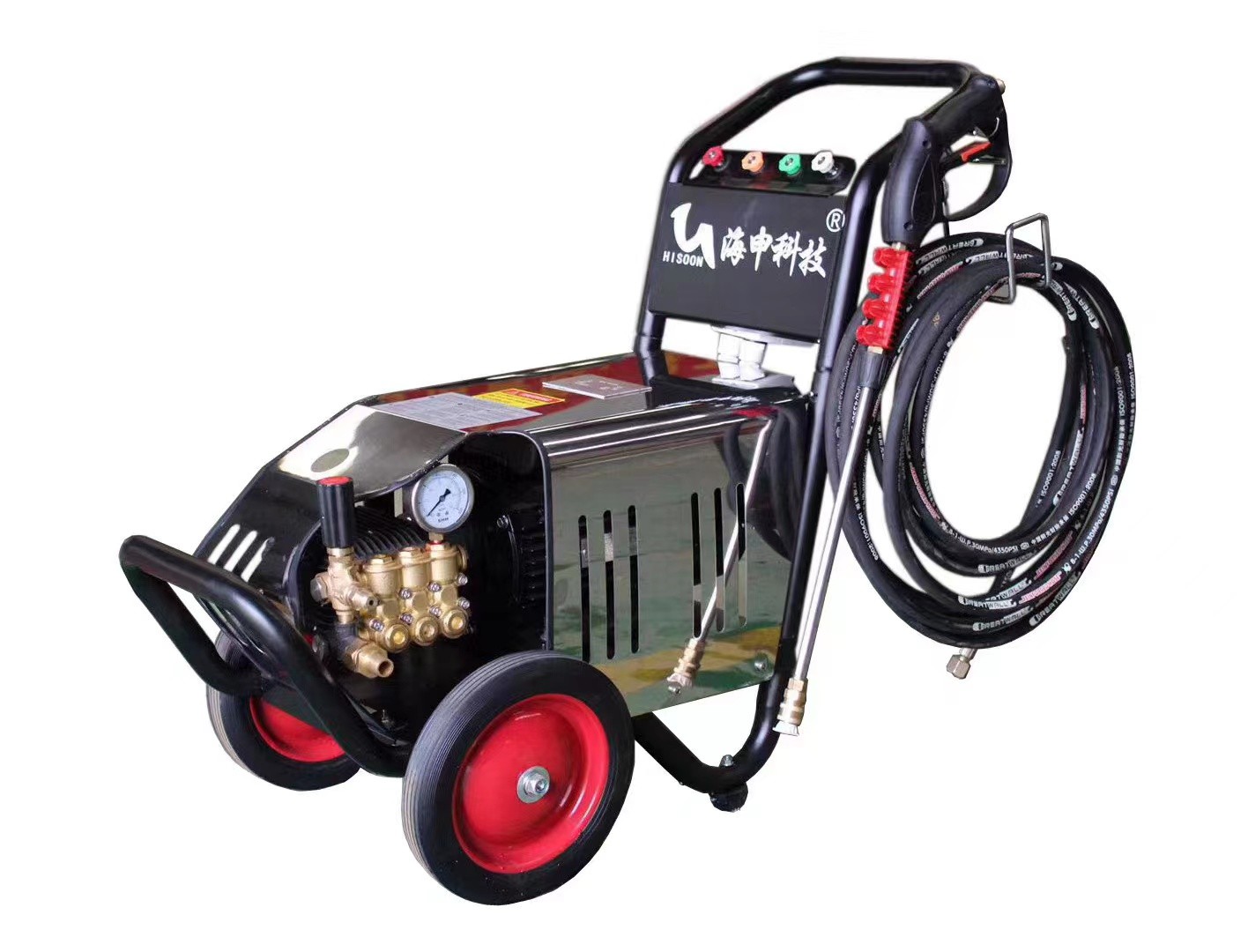 100 Bar 2.2KW High Pressure Car Washing Machine For Vehicle Electric Motor Drive