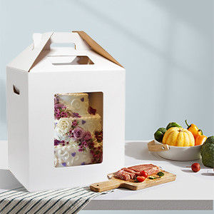 Customizable Cake Packaging Boxes CMYK / Pantone Printing Services Custom Needs