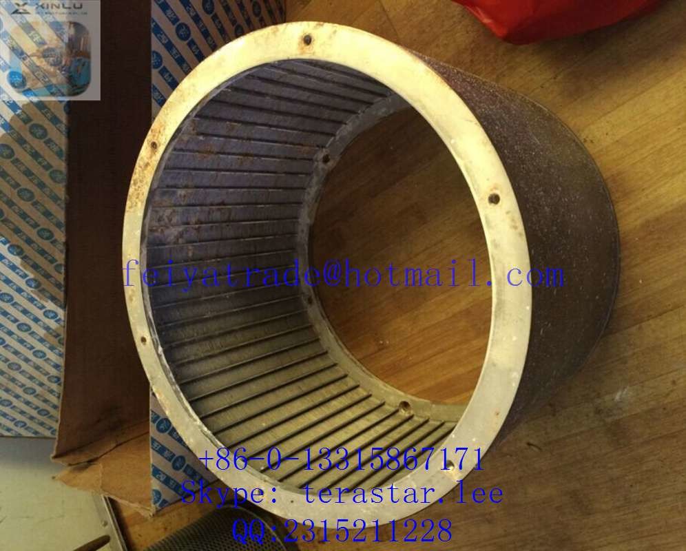 STAINLESS STEEL WEDGE WIRE ROLL SCREEN / DSM STARCH SCREENS FROM XINLU METAL WIRE MESH FACTORY FOR WEAST TREATMENT