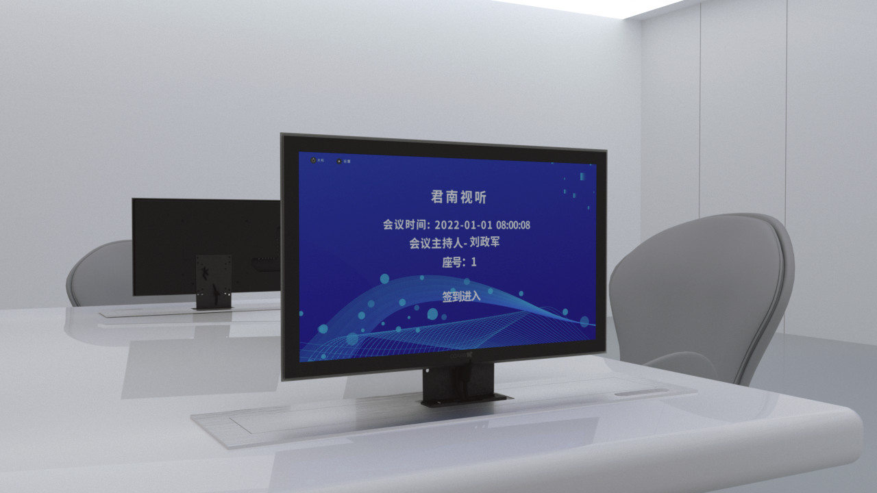 Automatic 8.5KG Load Monitor Lift Pop Up Computer Screen Lifter With LED Screen