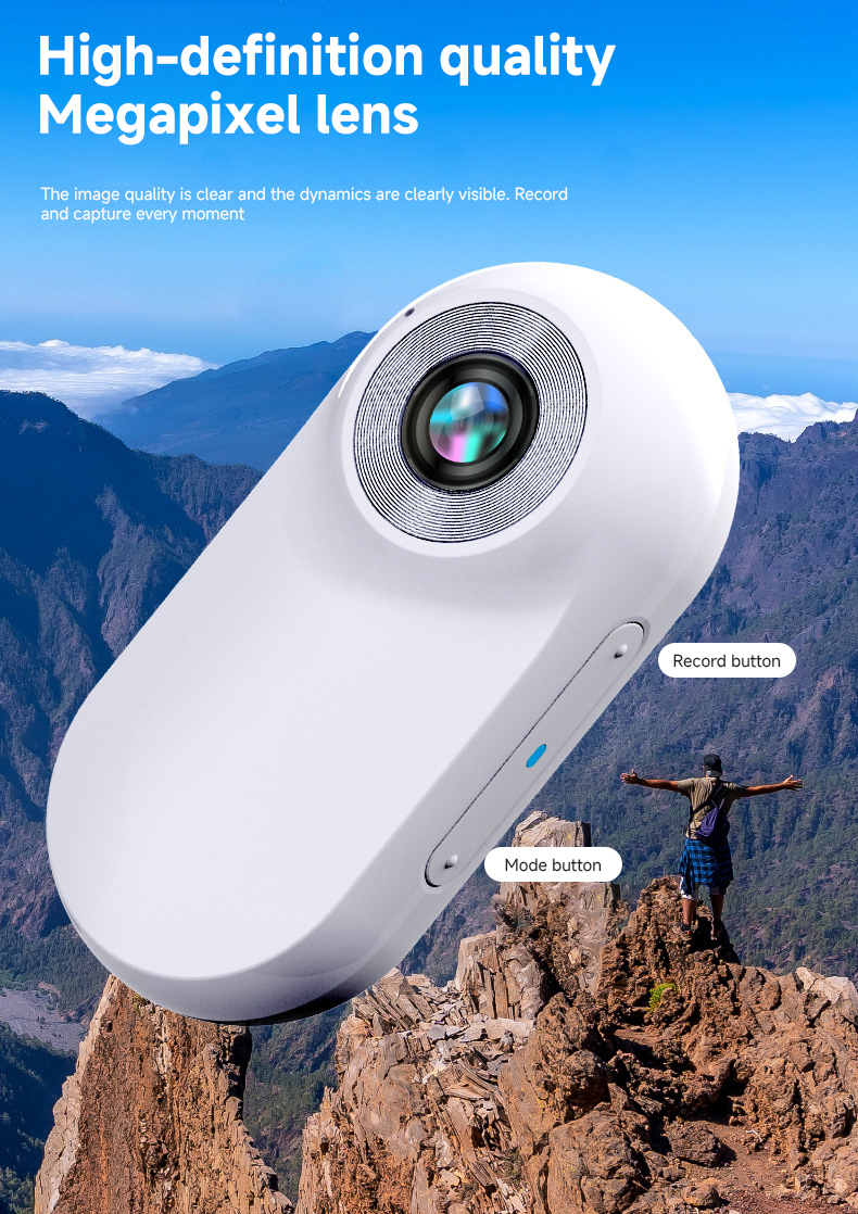 Outdoor Sports Pet Camera Collar ABS 1920*1080 Cat Camera Collar