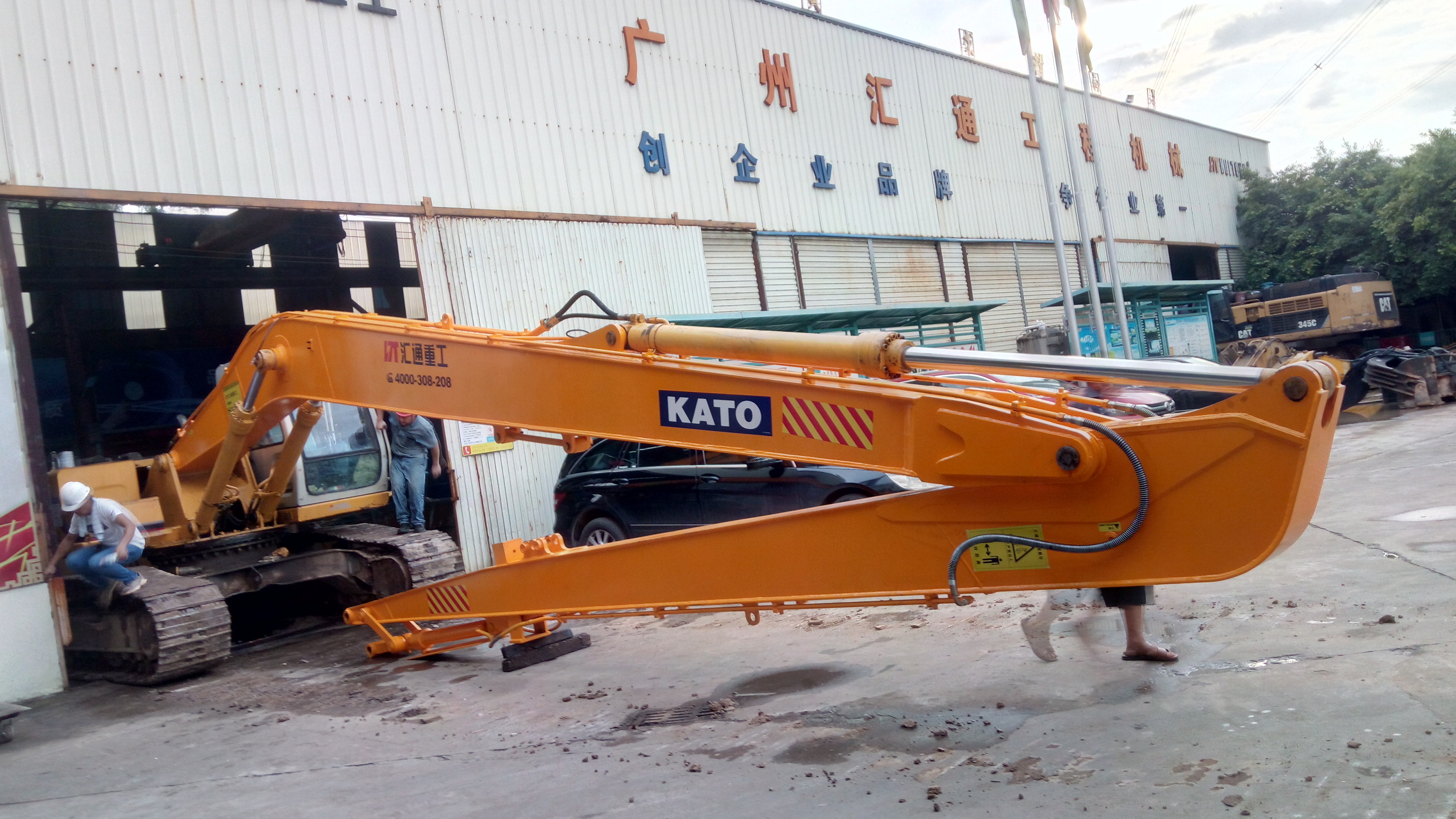 Mini Excavator Reach Boom PC200-7 Excavator Long Boom