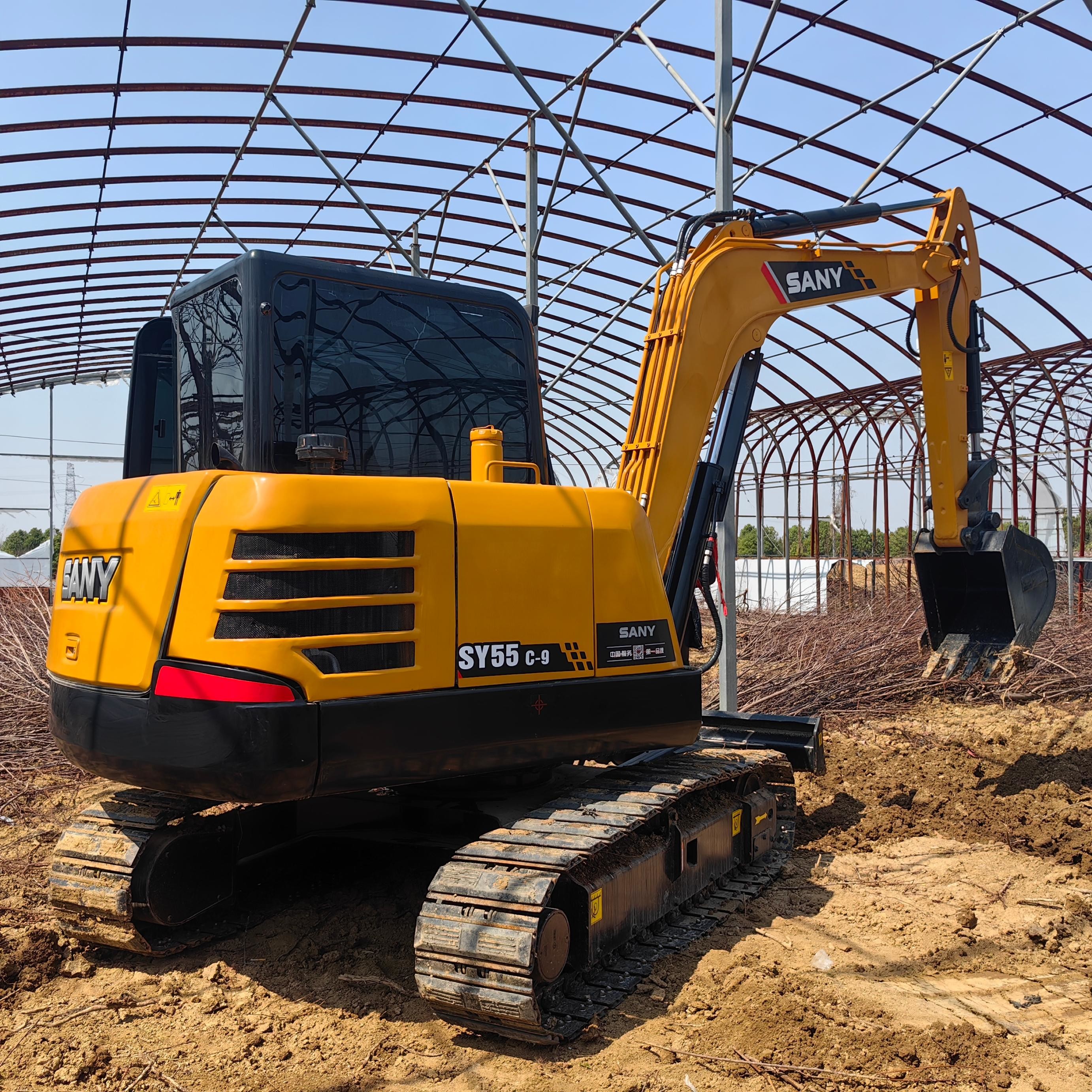New Arrivel SANY 55C Used Crawler Excavator With Rubbler Bolck Secondhand 5 Ton Mini Digger