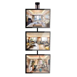 Edgelit Backlit Magnetic Light Box Single Sided Rectangle Shape