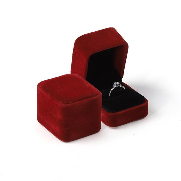Wholesale Customised Luxury Jewelry Double Ring Box Personalized Custom logo