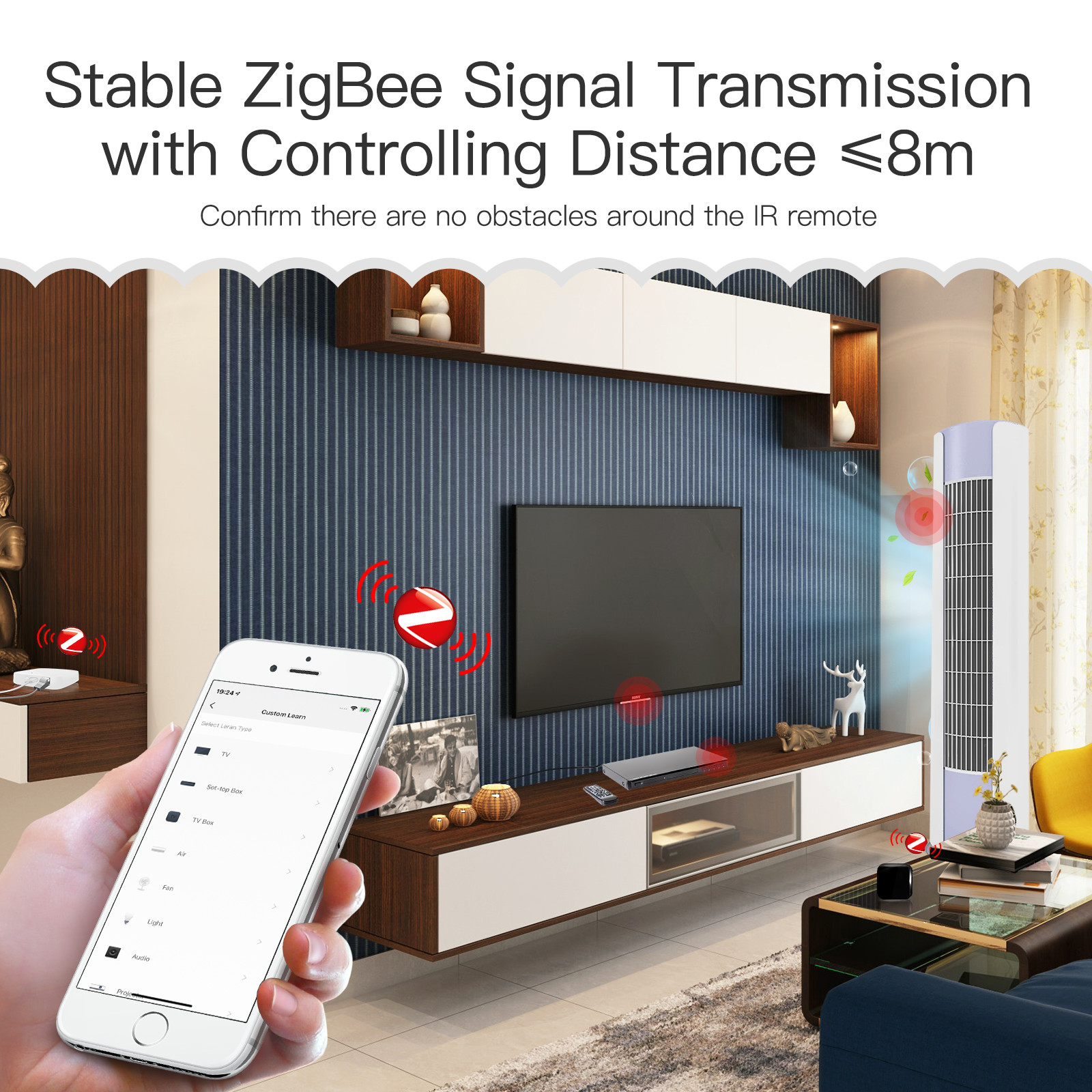 Universal Home 8m Smart Ir Remote Control For Ac Tv Dvd Works With Alexa