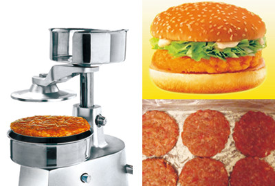 Simple Snack Bar Equipment , Professional Hamburger Press Manual Hamburger Machine