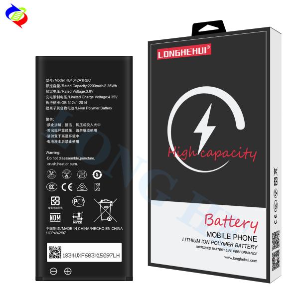Rechargeable Lithium Battery HB4342A1RBC 3.8V 2200mAh Battery For Huawei Y5 II 2
