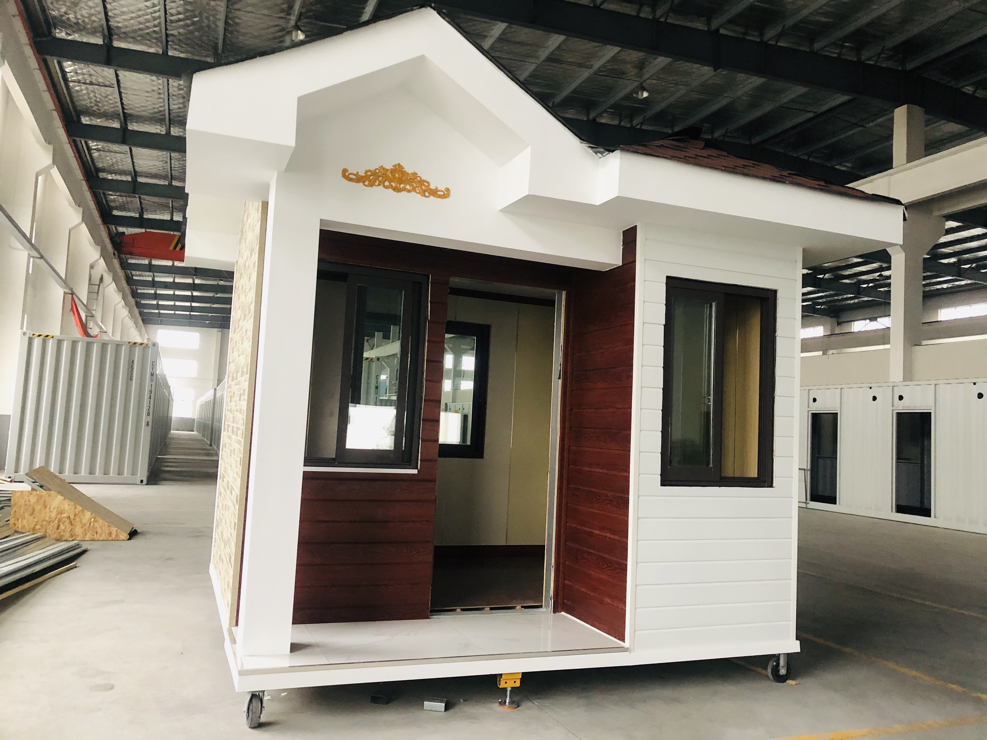 Room Guard Prefab Tiny House 15m2 Light Gauge Steel Framing