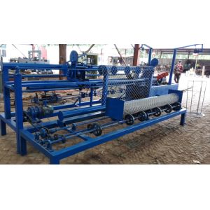 Easy Operate Chain Link Fence Machine / Wire Mesh Weaving Machine For Highway