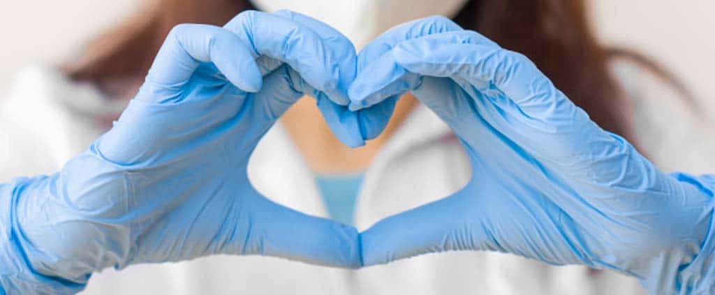 Pink Blend Nitrile Gloves Powder Free For Food