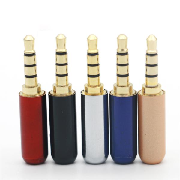 3.5Mm Plug 3/4 Pole 3.5Mm Headphone Audio Jack Adapter Gold Plated 3.5MM Stereo