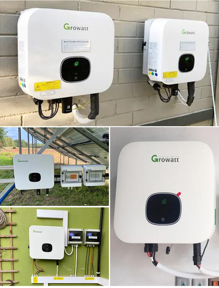 Growatt Brands On Grid Solar Inverter for 5000W Solar Panels and 24V48V Battery Voltage