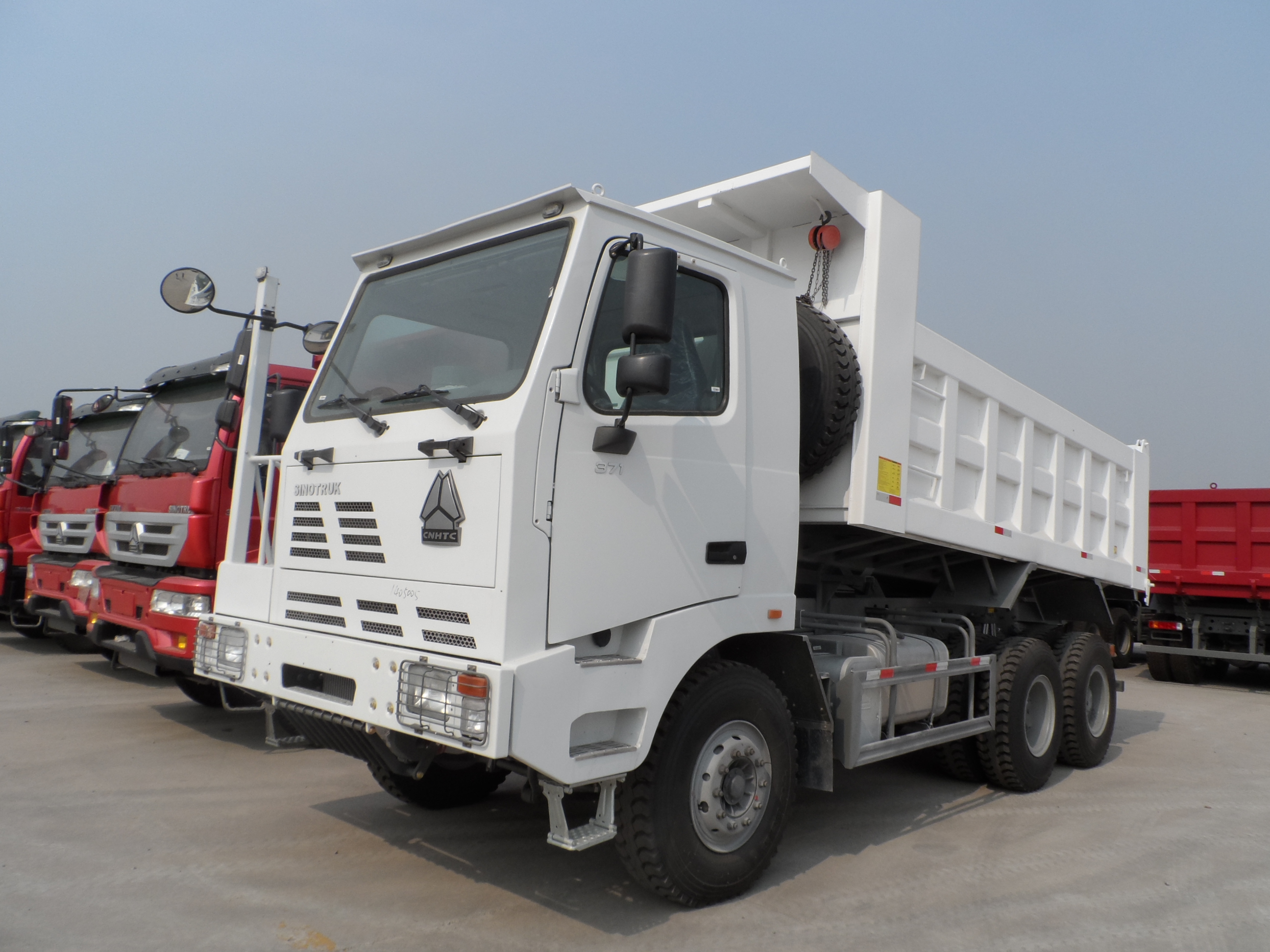 Mining work dump truck
