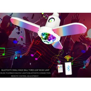 ABS PS Stereo Music Bulb With Bluetooth Speaker 10000H Life Span