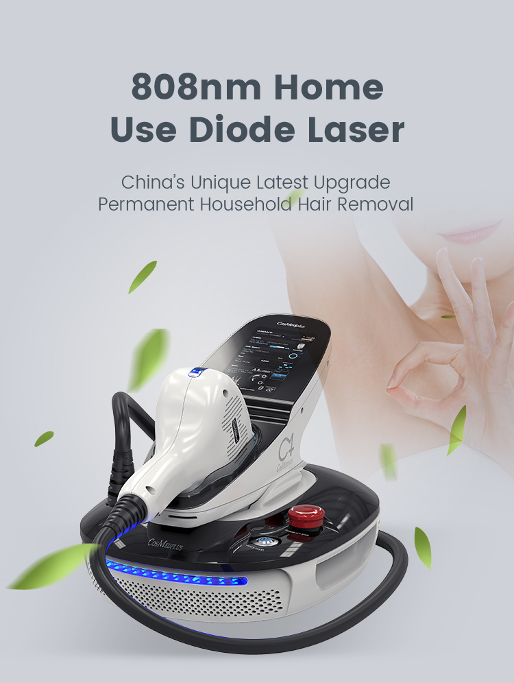 Professional 3 Wavelength Laser Diodo for At-Home Hair Removal and Skin Rejuvenation