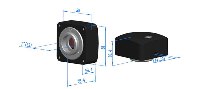 A59.2208 Microscope Accessories Usb 2.0 Cmos Digital Camera 0.35m~12m