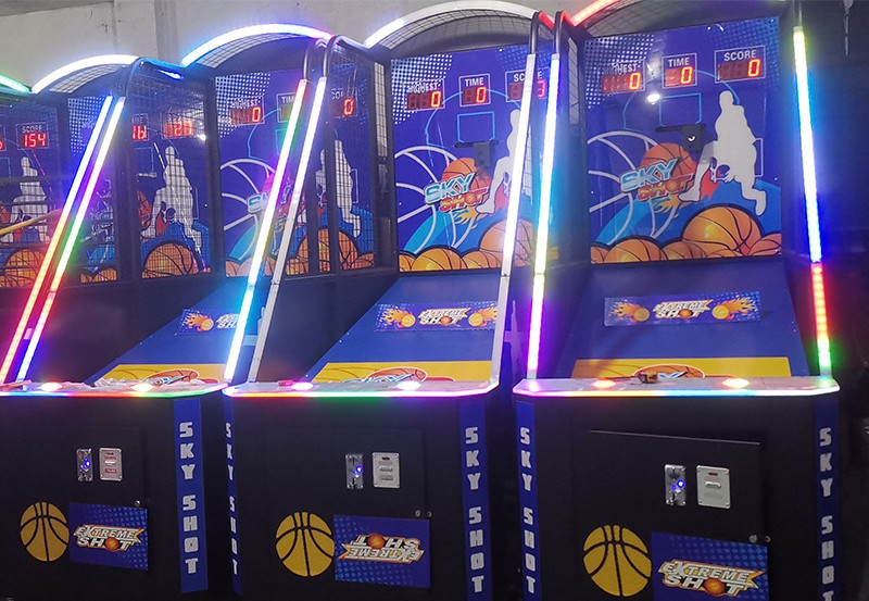 150KG Coin Operated Street Arcade Basketball Machine For Home 140W