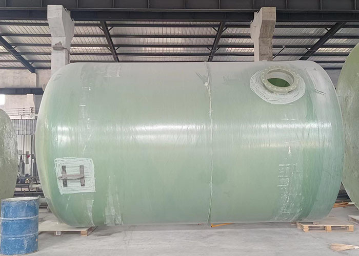 Antiseptic Horizontal Cylinder Tank Frp Wastewater Storage Tank