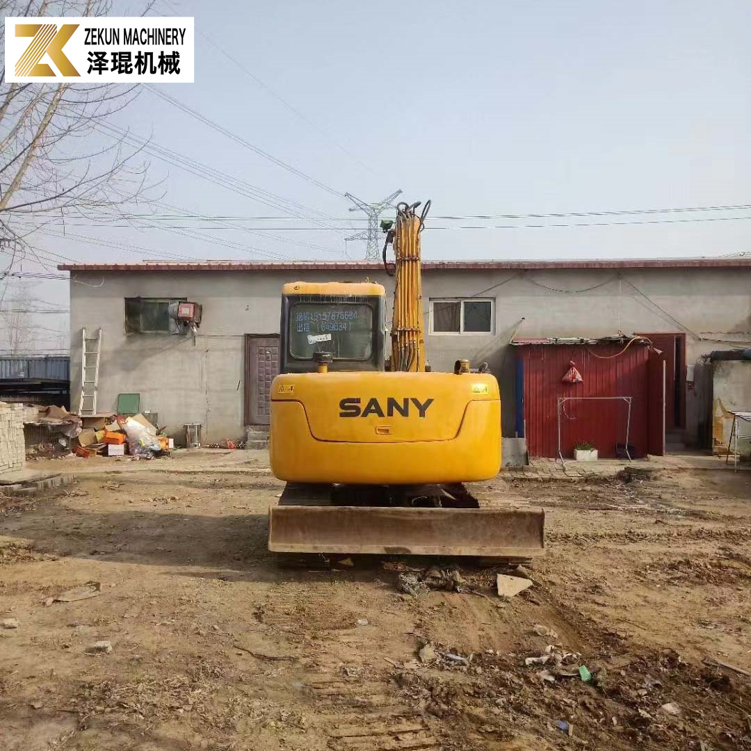 Original Painted 7T Sany 75 Excavator SY75C-9 SY75C PRO Secondhand Digger