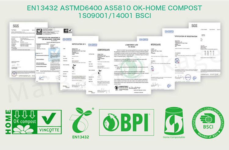 Biodegradable Mailing Bag Compost Courier Bag PLA+PBAT Vegetable Starch Postal Packaging Bag Clothing Express Bag Logo