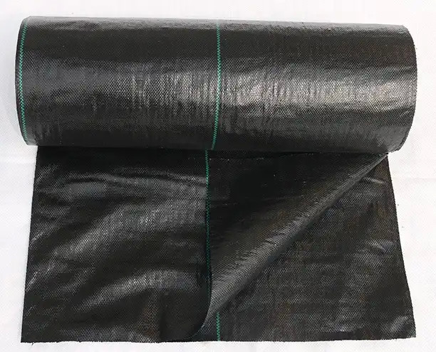 Erosion Control PP Woven Geotextile Road Construction Fabric Alkali Resistant