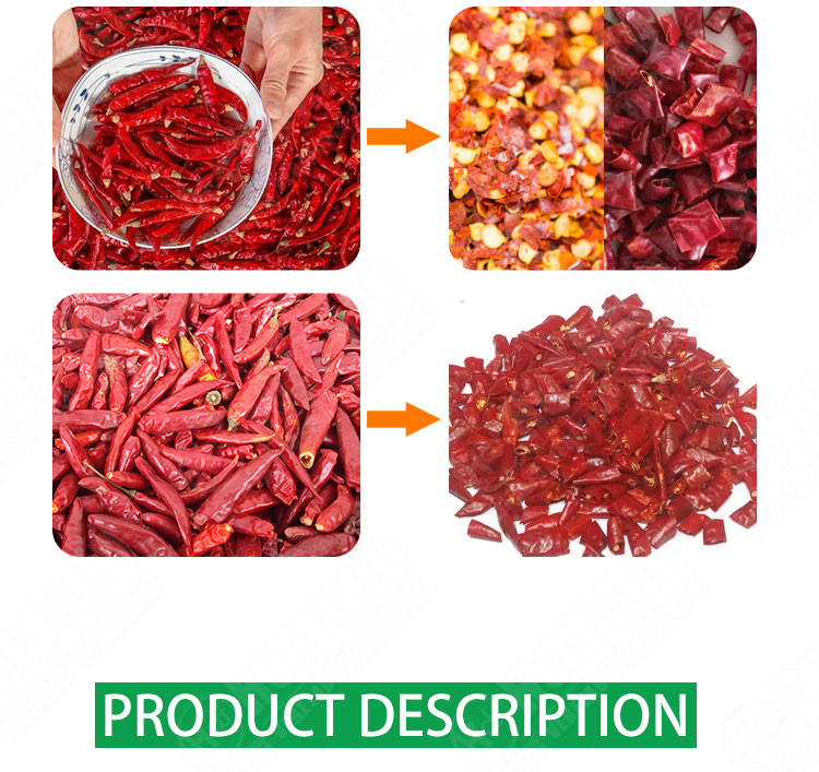 500kg/h Dry Red Chilli Stem Cutting Machine Chilli Stem Removing Machine