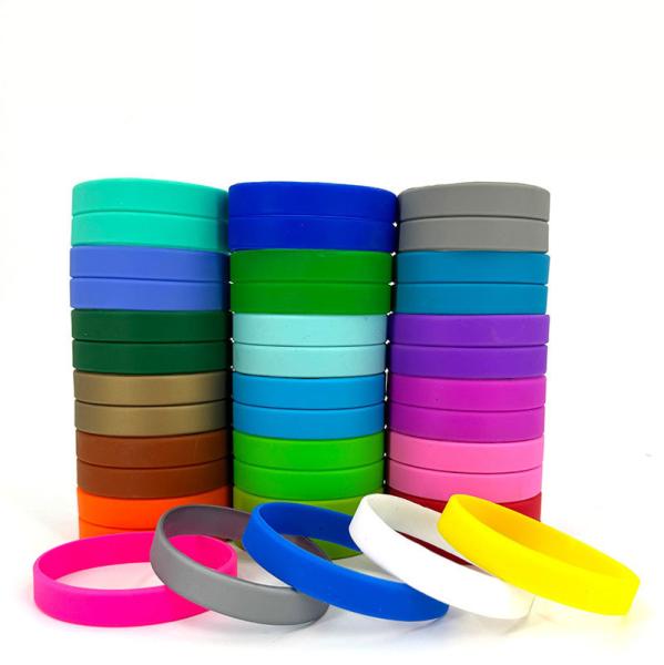 Customized Silicone Wristbands Festival For Advertising Silicone Bracelet