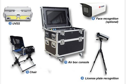 Unlimited Length of Car Area Scan Mobile Under Vehicle Surveillance System UVSS