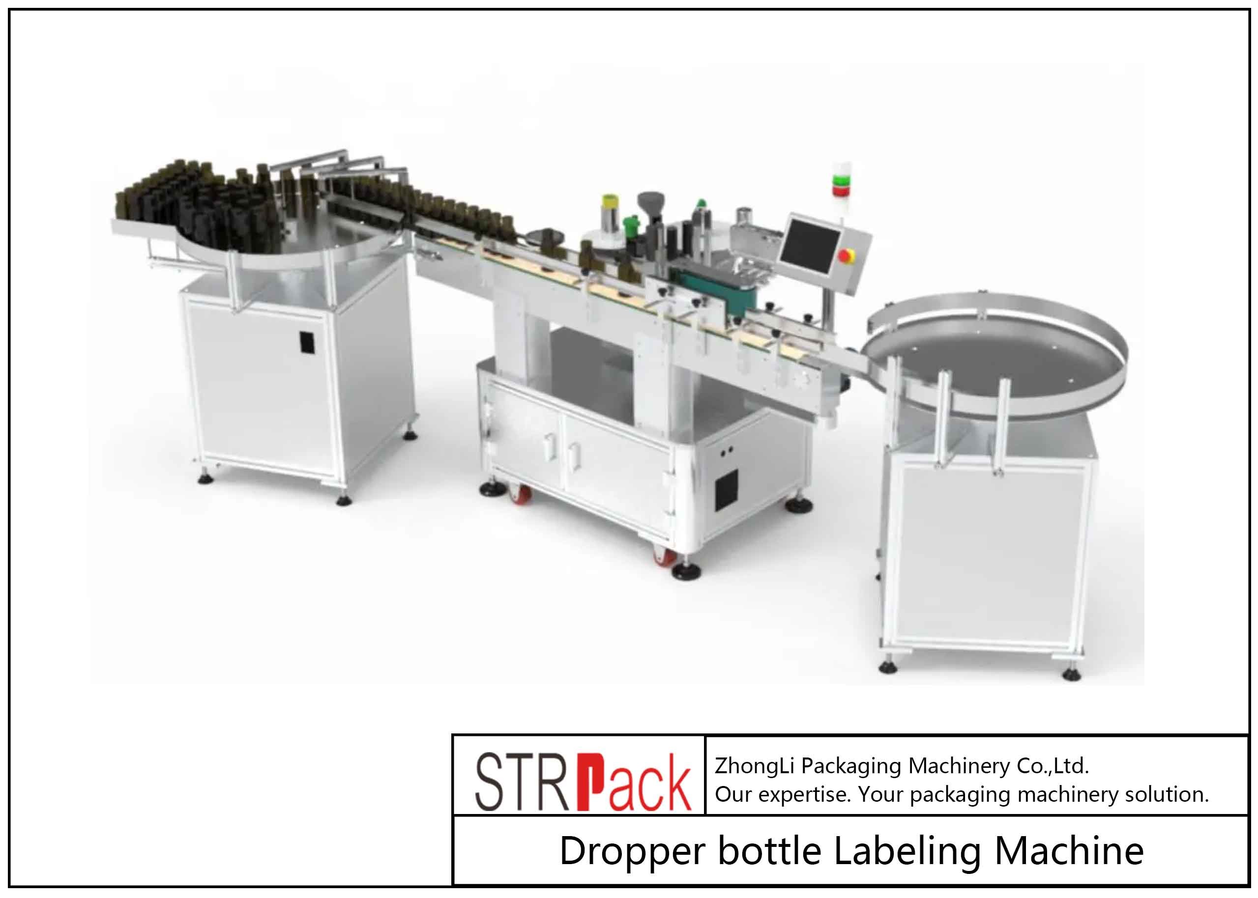 High Automation Bottle Labeling Machines Multi Directional Durable