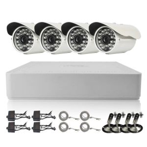 8Ch Night Vision Waterproof CCTV Camera System with H.265 P2P POE NVR Kit for