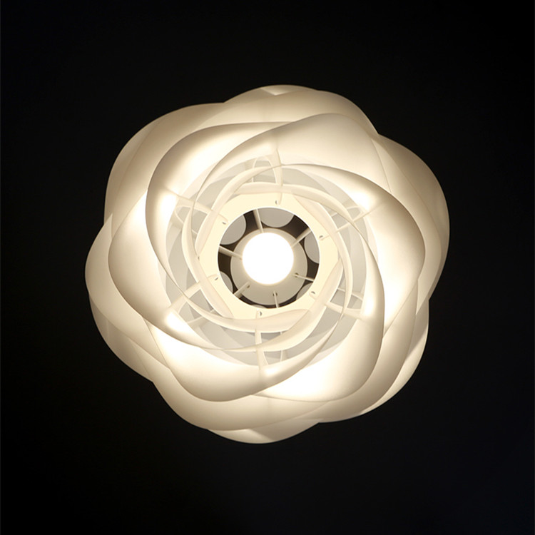 Danish Designer White Rose Chandelier For Bedroom Living Room Hudgins Designer Pendant Lamp(WH-MI-347)