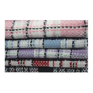  In Stock Yarn Dyed 100 Polyester Fragrant Breeze Tweedy Fabric for Women's Autumn and Winter Coat Clothing Manufactures