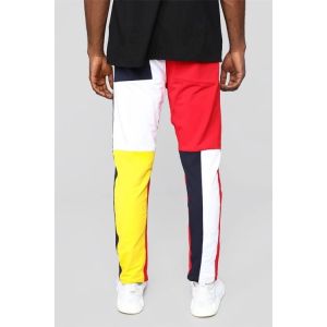 100% Cotton Color Block Hoodie And Jogger Set For Men Quick Dry Comfortable