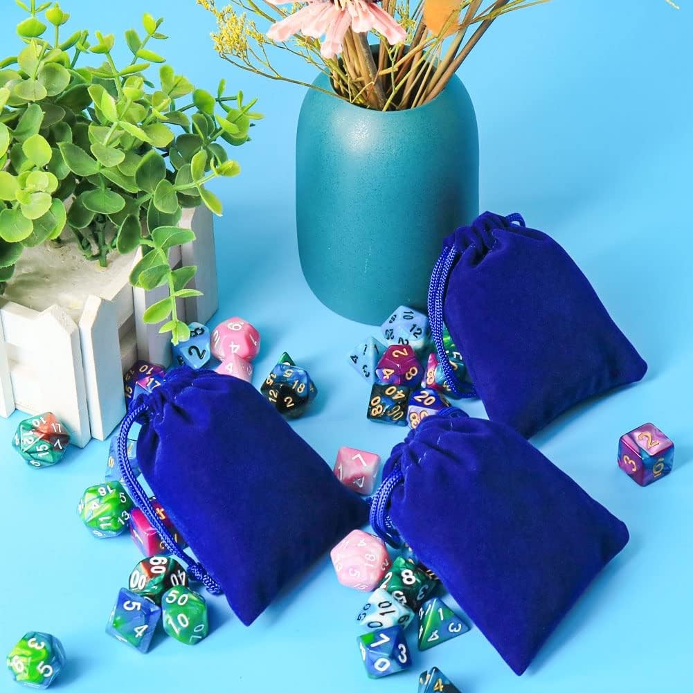 Waterproof Velvet Drawstring Bags Wedding Gift Bags Velvet Cloth Jewelry Pouches