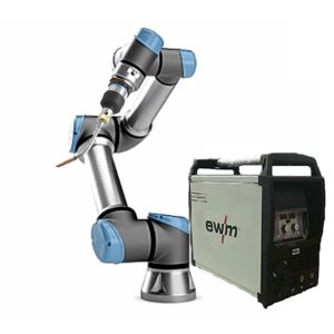  UR Collaborative Universal Robots UR5 Cobot Robot With TBI Welding Torch And EWM Welder Manufactures