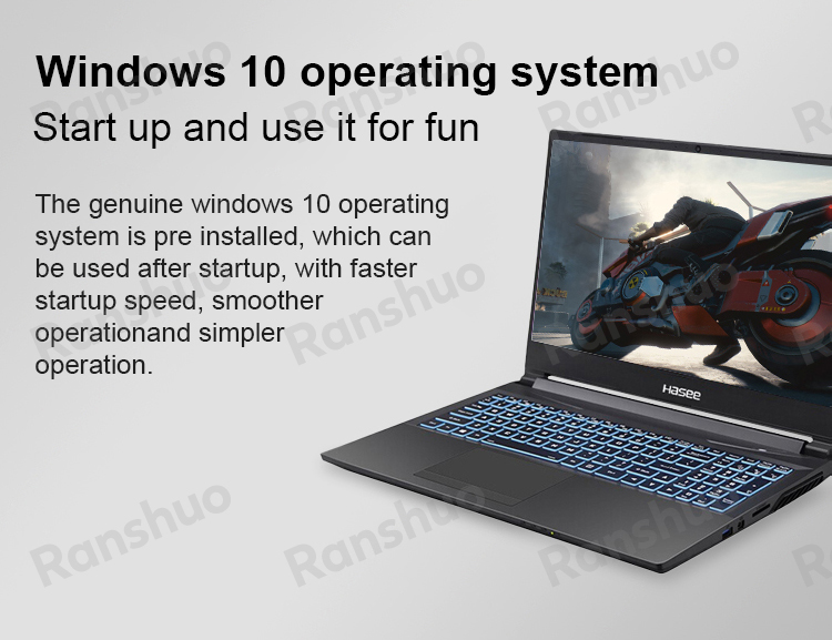 Weight 2.6kg 17 Inch Display Laptop RTX3060 RTX3070 Graphics Card 4G 8G RAM